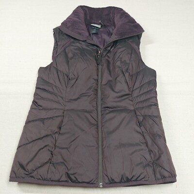 Champion Vest Womens Small Purple Puffer Zipped Pockets