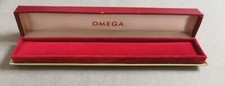 Omega vintage watch box leather red for women models like new condition T2