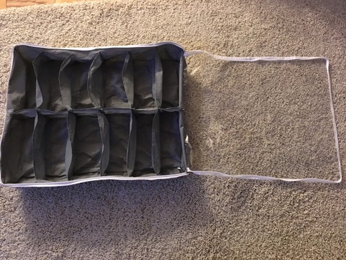 12 pair shoe under the bed storage bag