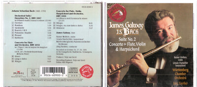 J.S. Bach: Suite No. 2; Concerto for Flute, Violin & Harpsichord CD #0323IW