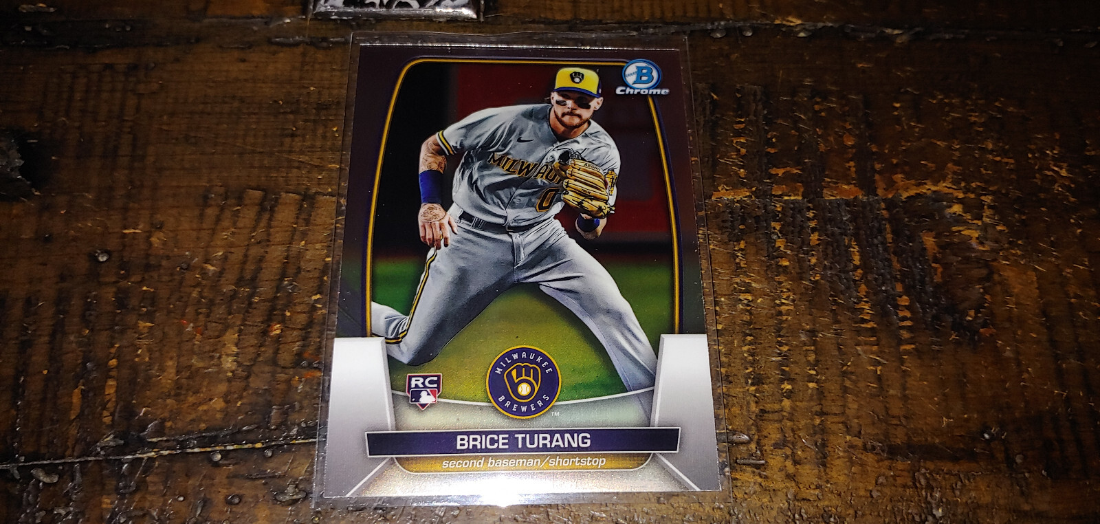722: 2023 Bowman Chrome Brice Turang #42 Rookie RC NM+