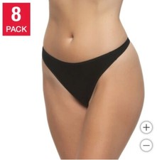 Felina, 8 Pk Women's Thong Assorted Colors