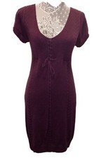 Studio M Royal Purple Knit Sweater Dress Small NWT $118