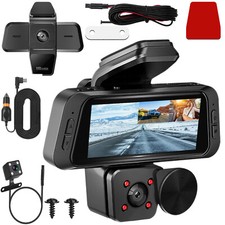 3Channel WiFi Dash Cam 1080P Rear Front  in Car Triple Dash Camera Night Vision