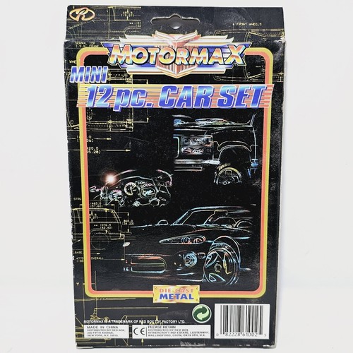 De Colección Die Cast MotorMax Mini 12 Pack Coche Set Multicolor Metal 61002 NUEVO - Imagen 2 de 2