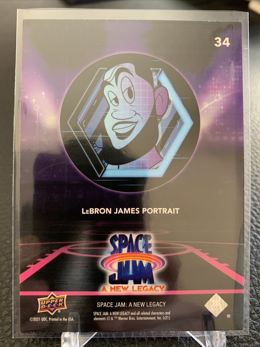 2021 Upper Deck Space Jam A New Legacy LeBron James Portrait BLUE