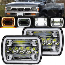 Pair Brightest 5x7 7x6inch Rectangle Led Hilo Headlight Drl For Toyota Pickup Pair Brightest 5x7 7x6inch Rectangle Led Hilo Headlight Drl For Toyota Pickup