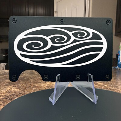 Water Element - Avatar Laser Engraved Onto An Aluminum Wallet