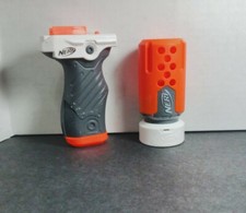 Nerf N-Strike Modulus Accessory - barrel small silencer attachment W/Grip VGC