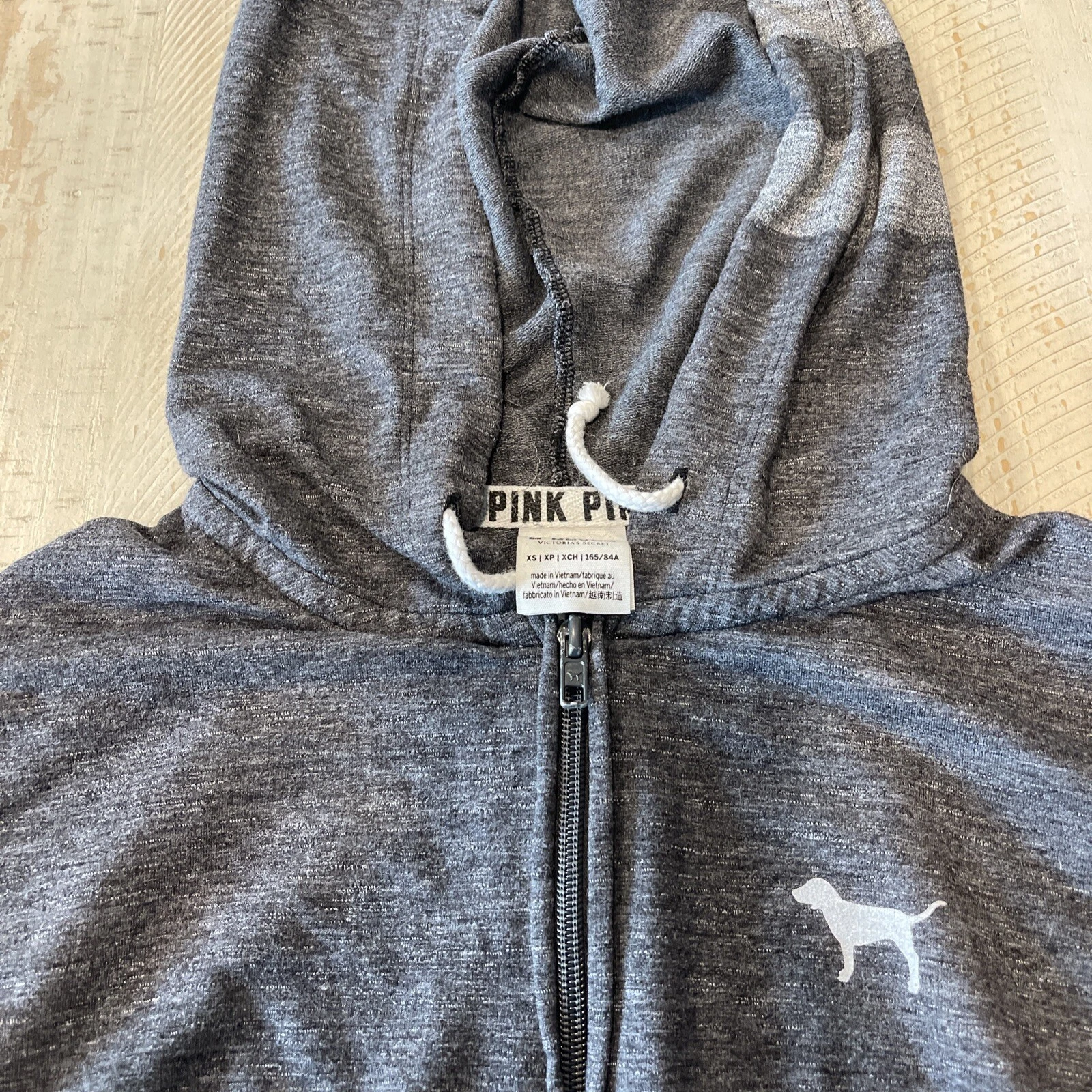 UNDERCOVER felpa con cappuccio rosa victoria secret xs