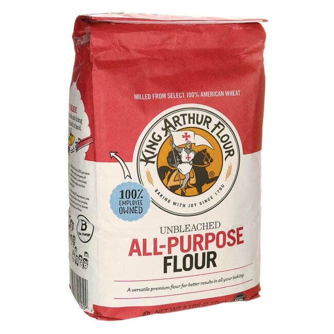 Небеленая универсальная мука King Arthur Baking Co., 5 фунтов, упаковка