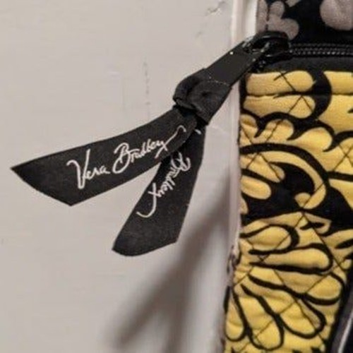 Bolso Bandolera Vera Bradley Negro/Amarillo Blanco Paisley - Imagen 3 de 6