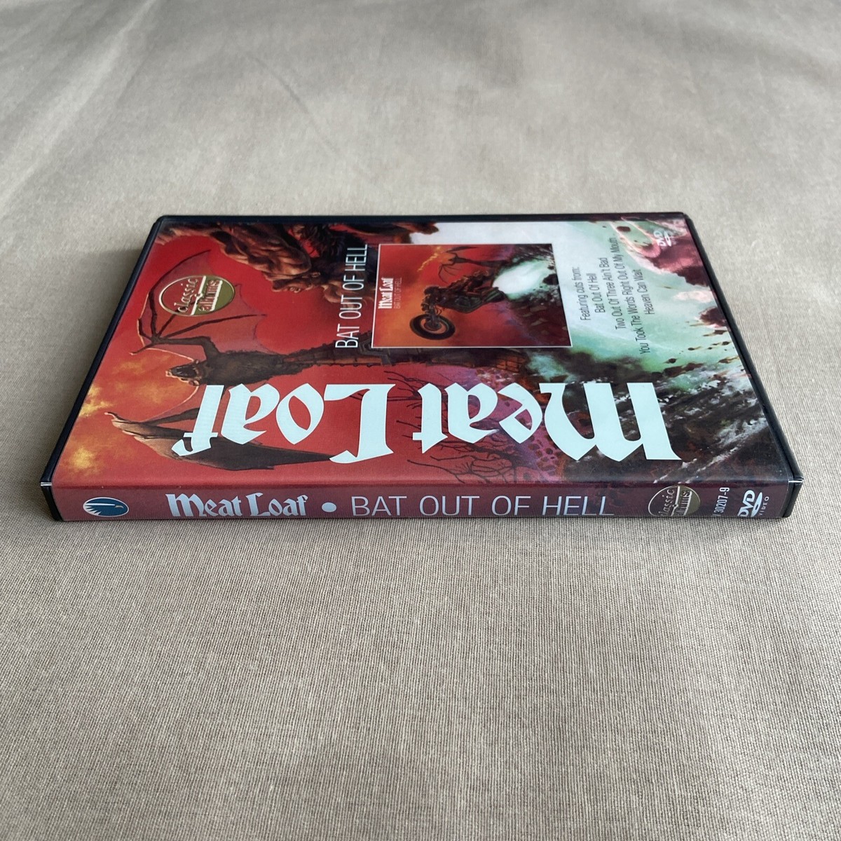 Meat Loaf: Bat Out Of Hell (DVD 1977) W/ Insert Rock Pop Jim