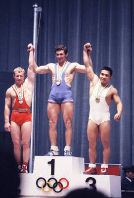 Gold Medalist Hans Zdrazila Of Czechoslovakia, Silver Medalist 1964 Old Photo 2