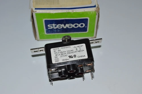 WHITE- RODGERS® 90-384 RBM 184 6590-384 Relay, 208/240V 60HZ Coil, SPNO/SPNC NEW