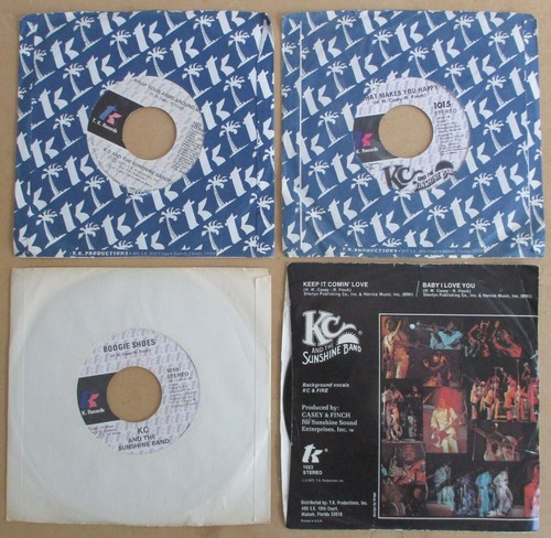 KC & The Sunshine Band 45 RPM 4 Singles That's The Way I Like It Boogie Shoes + - Imagen 2 de 12