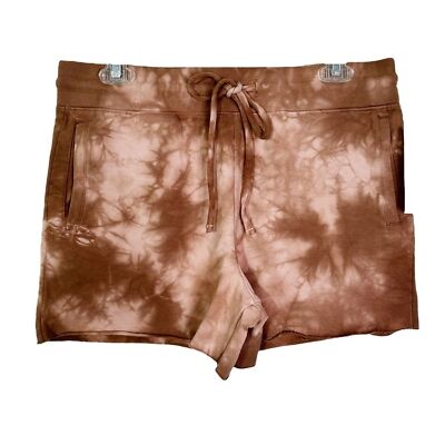 NWT LACAUSA Anthropologie Tie Dye Drawstring Lounge Sweat Shorts Women’s S 