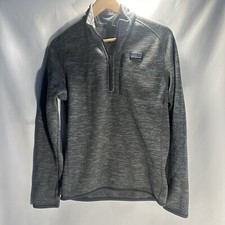 Patagonia Better Sweater 1/4 Zip Fleece Pullover Gray Mens Small