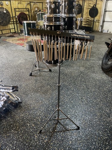 Rhythm Tech Bar Chimes Made In USA Black/Chrome 37 Bars W/ Stand