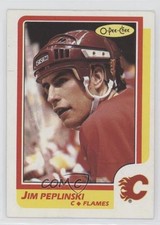 1986-87 O-Pee-Chee Jim Peplinski #182 e6j