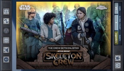 Gets Enlisted - Skeleton Crew Gold 50cc - Star Wars Card Trader Topps Chrome