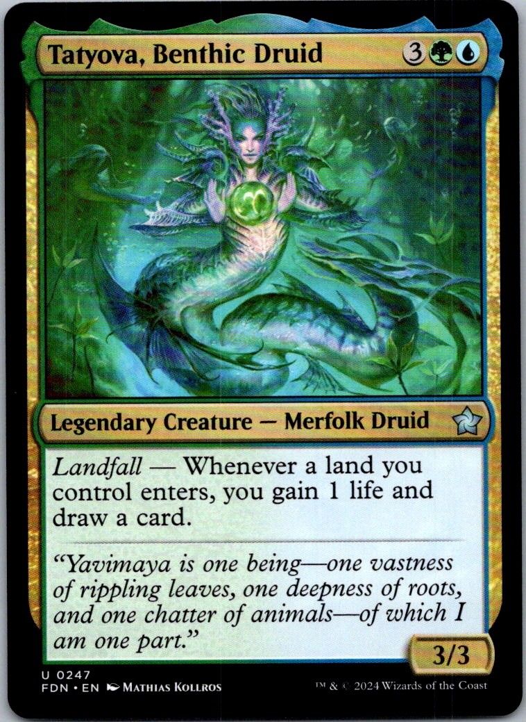 Tatyova, Benthic Druid U PRE #206 NM MTG Magic