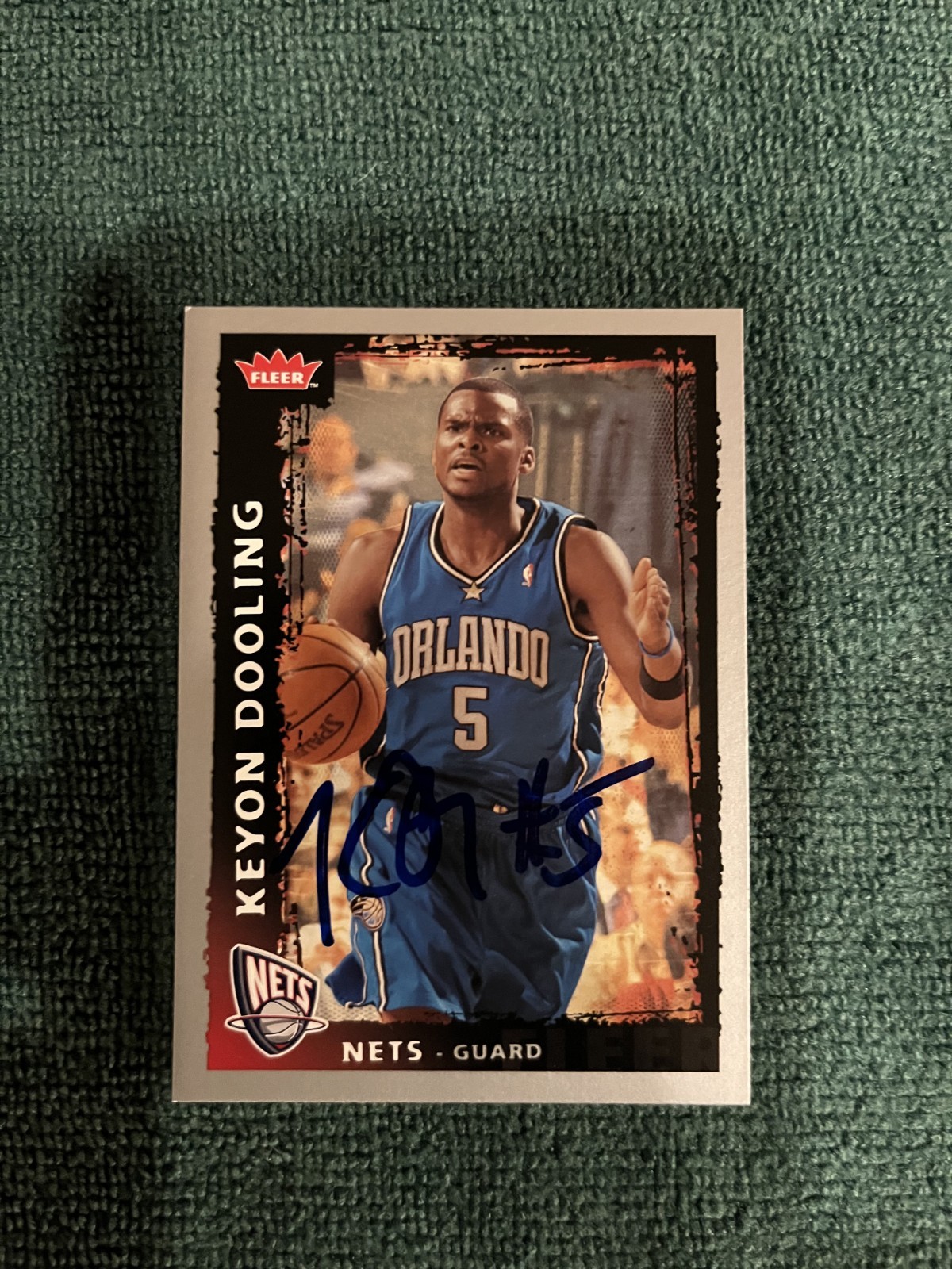 2008-09 Fleer #66 Keyon Dooling Hand Signed auto autograph