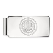 14k White Gold U of California Berkeley Crest Money Clip