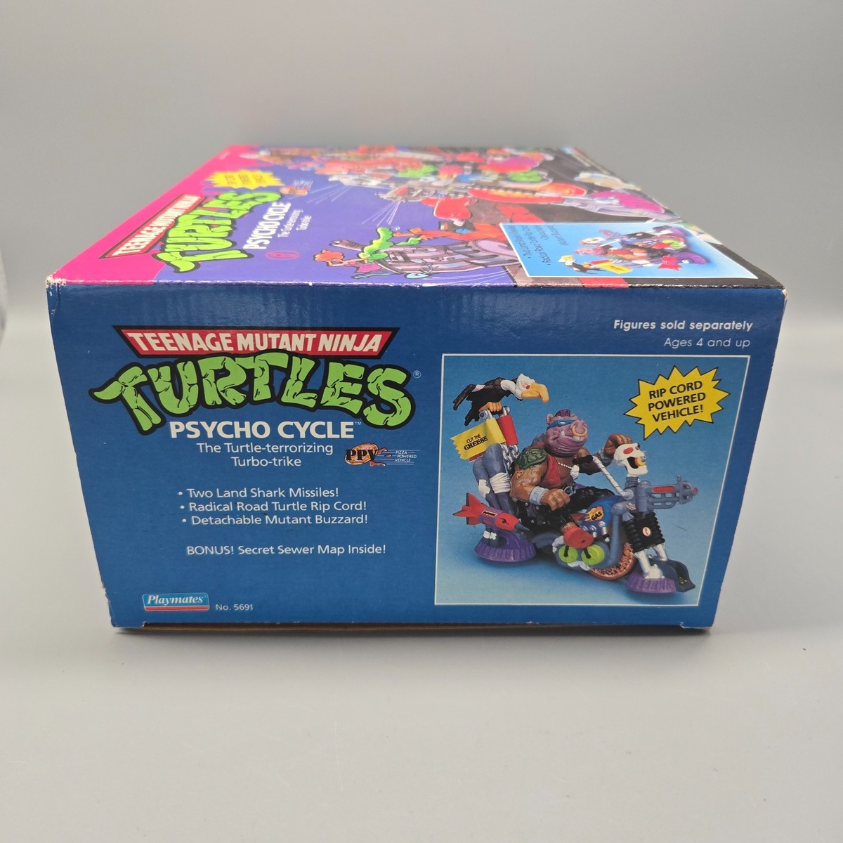 TMNT ビバップ＋サイコバイク　フィギュア TMNT Psycho Cycle 1990 MIB Mutant Ninja Turtles Playmates Toys