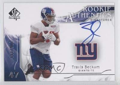 2009 SP Authentic Rookie Authentics Signatures /799 Travis Beckum #333 Auto k0f