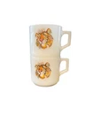 Vintage Anchor Hocking Fire King Esso Exxon Tony the Tiger Coffee Mug Set of 2