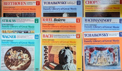 Funk & Wagnalls Family Library of Great Music MOST NEW SEALED - You Pick
