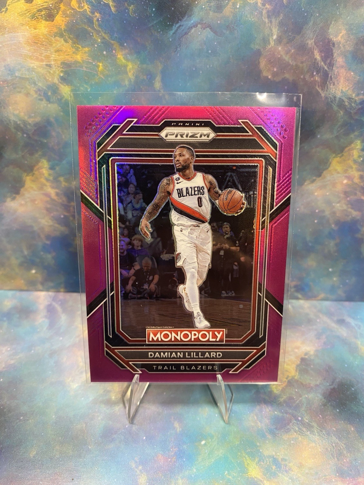 2022-23 Panini Prizm Monopoly Pink  Prizm /149 - Damian Lillard #73