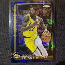 Topps 2025-26 NBA Dorian Finney Smith Blue Basketball Border SP 64/150 Lakers