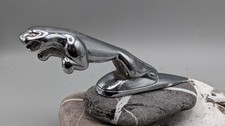 Vintage 1950s Chrome Jaguar Emblem