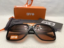 Spy+ HOT SPOT Sunglasses - Black 59 16 135 - Orange Lens - NEW