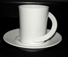 Rosenthal Cupola Weiss Studio-Linie Espressotasse mit Untertasse in 1.Wahl