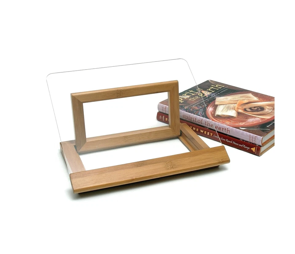 Lipper International 8815 Bamboo Wood and Acrylic Cookbook Holder, 12-1/2" x - Image 2 of 4