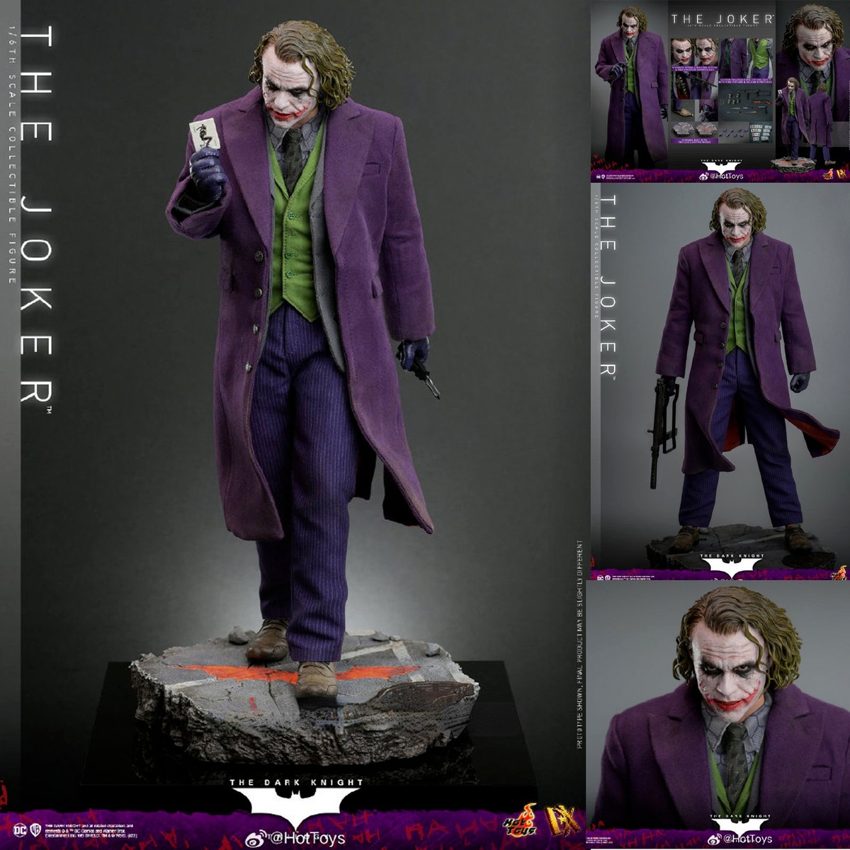 ホットトイズ　Joker DX32フィギュア Action Figure 1/6 HotToys DX32 Heath Ledger Joker Model Toy