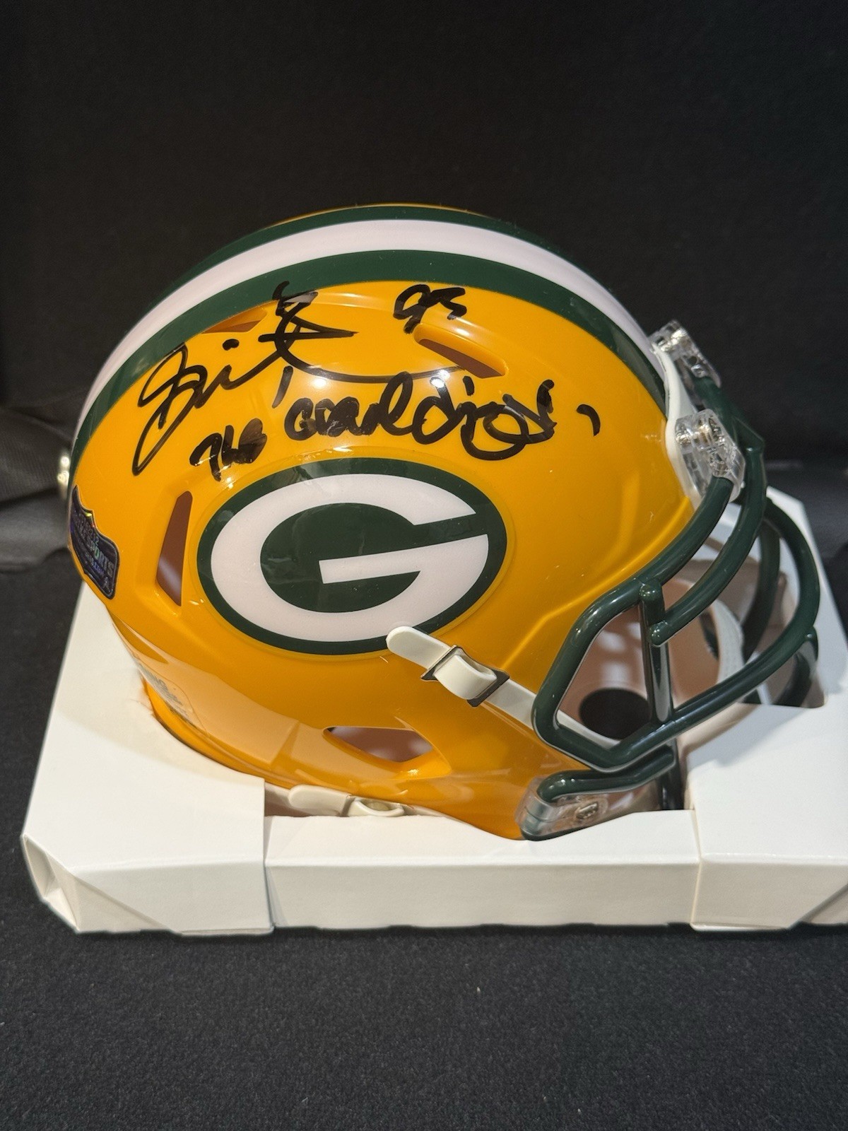 Gilbert Brown Signed Green Bay Packers Speed NFL Mini Helmet
