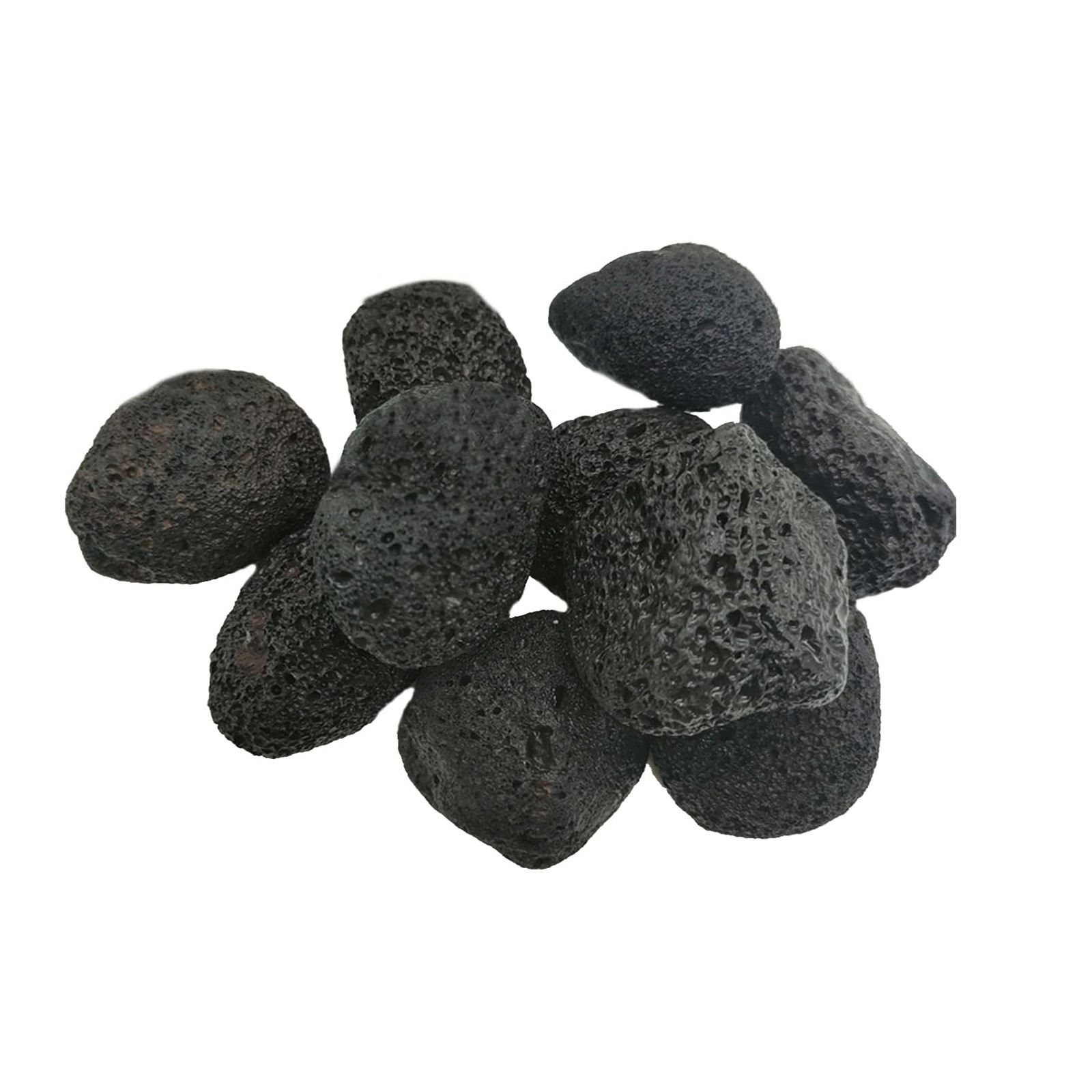 Tfwadmx 10 Pack Aquarium Black Lava Rock Fish Tank Volcanic Pumice Stones for...