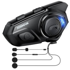Motorcycle Helmet Bluetooth Headset, 10 Way 2KM Helmet Communication System, Mul