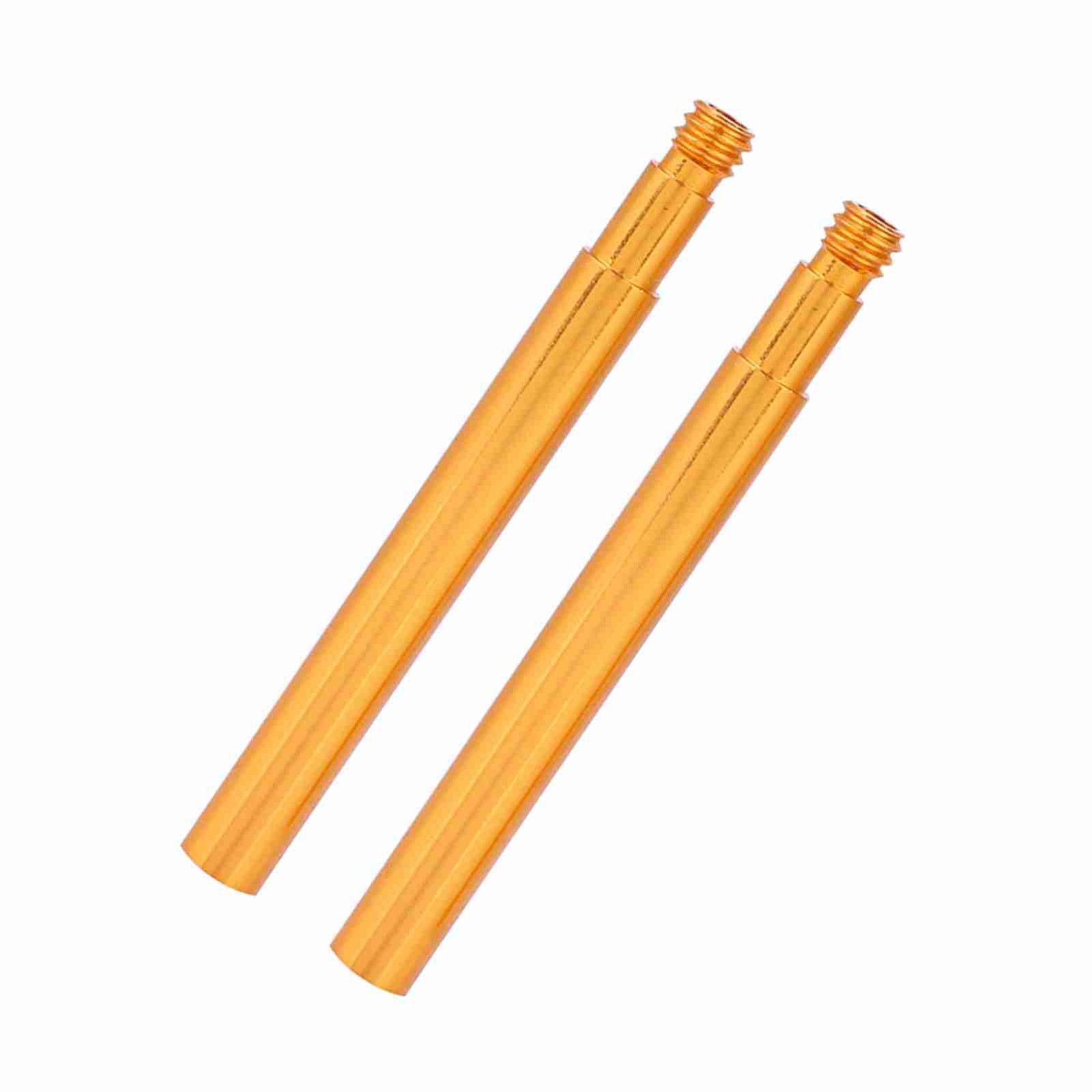 (Gold)2Pcs 60mm Bicycle Presta Valve Extender Inner Tyre Valves Extension BA