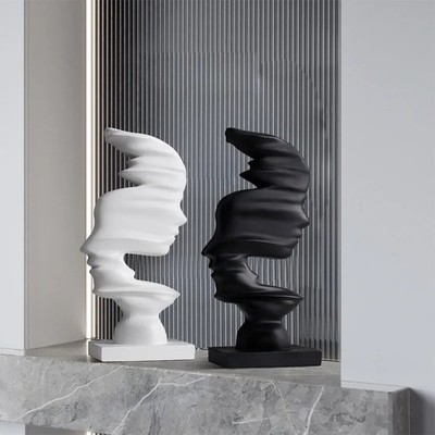 Modern Abstract Human Art Statue Resin Sculpture Office Home TV Cabinet Decor
