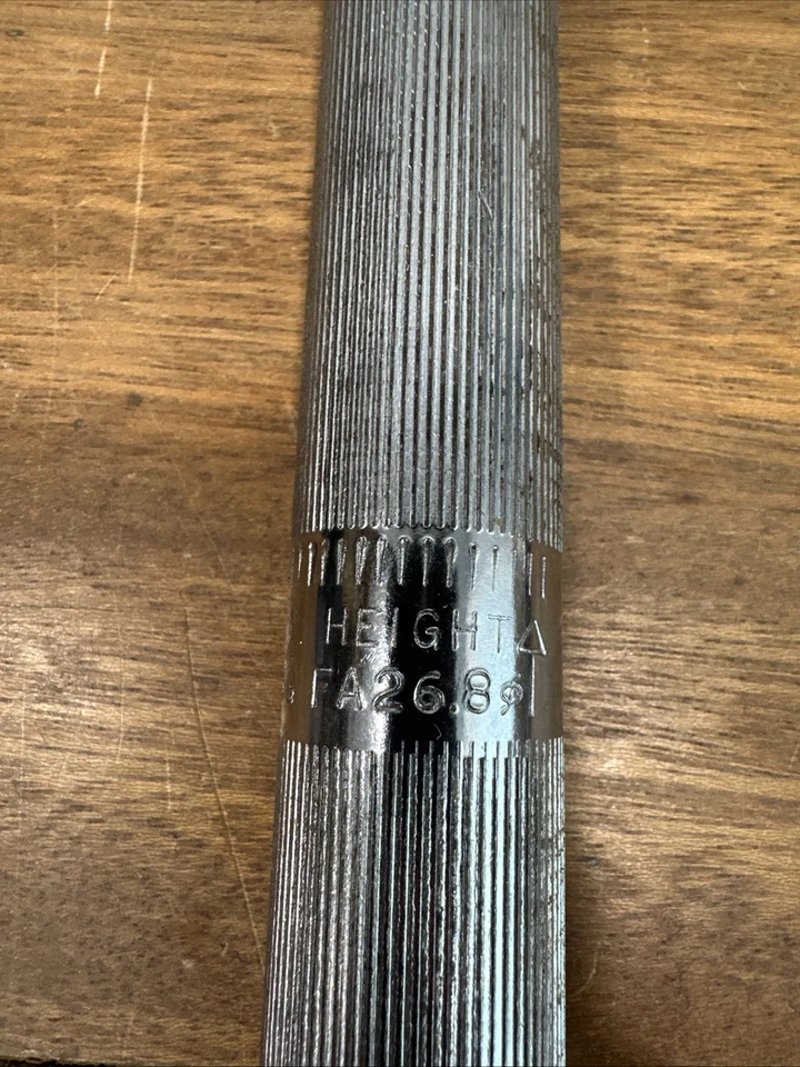 Tija de sillín vintage 26,8 mm acero cónico carrera BMX tija de sillín 230 mm 9 pulgadas Foto 4 de 4