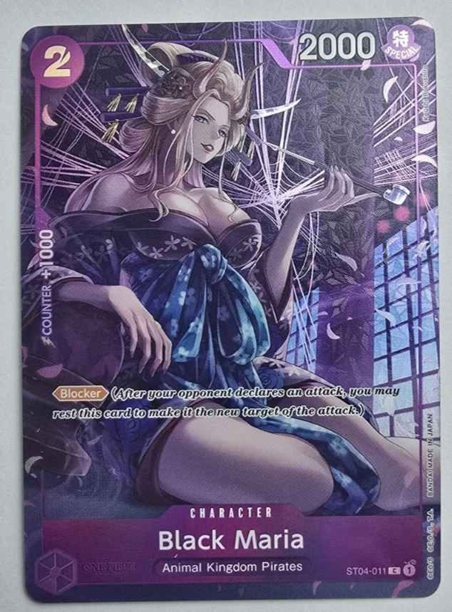 Black Maria ST04-011 One Piece Promotion Cards for sale | eBay
