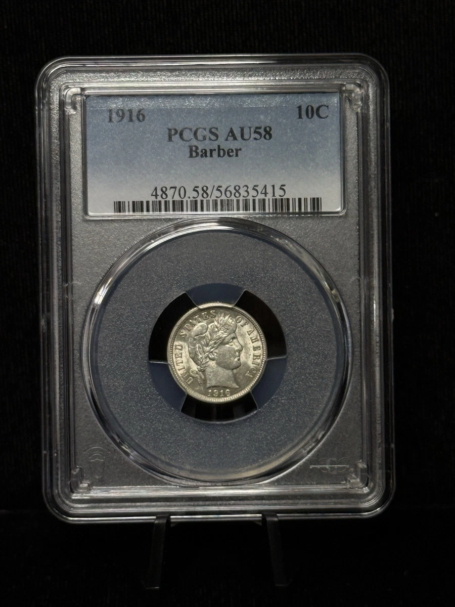 (稀少な状態)アメリカ合衆国　バーバー ダイム銀貨　1916 S 1916 S Barber Dime Coin Value Prices, Photos & Info
