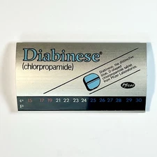 Vintage Pfizer Desk Thermometer Pharmaceutical Drug Rep Promo Diabinese Rare