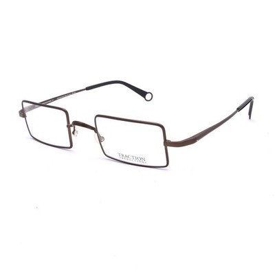 TRACTION Brillenfassung Phenix Gun Frames Glasses Made in France Rectangular Met