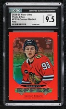2024-25 Fleer Ultra Photo Effex Red 89/99 Connor Bedard CGC 9.5 Mint+ 1jw0